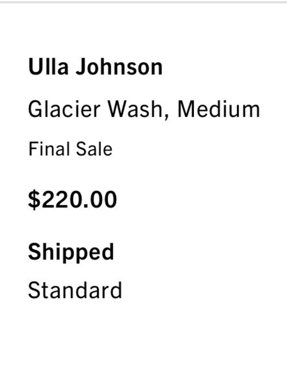 **LIKE NEW** Ulla Johnson Odette Denim Vest in Glacier Wash Size Medium - Picture 8 of 8